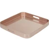 Gifi Plateau carré couleur cuivre| Vaisselle Et Accessoires De Table
