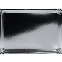 Vaisselle Et Accessoires De Table<Gifi Plateau carton argenté x3