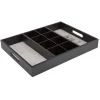Vaisselle Et Accessoires De Table<Gifi Plateau compartimenté noir à thé et café