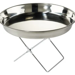 Gifi Plateau crustacés avec support argenté et couteau| Vaisselle Et Accessoires De Table