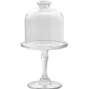 Gifi Plateau de présentation sur pied avec cloche Ø10cm verre transparent| Vaisselle Et Accessoires De Table