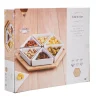 Gifi Plateau de service avec 6 coupelles triangles| Vaisselle Et Accessoires De Table