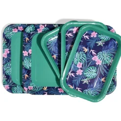 Gifi Plateau de service en carton motif tropical x 5| Vaisselle Et Accessoires De Table