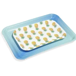 Gifi Plateau de service en carton style tropical x 5| Vaisselle Et Accessoires De Table