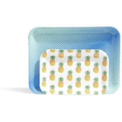 Gifi Plateau de service en carton style tropical x 5| Vaisselle Et Accessoires De Table