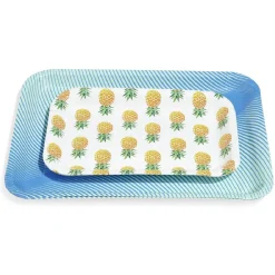Gifi Plateau de service en carton style tropical x 5| Vaisselle Et Accessoires De Table