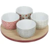 Vaisselle Et Accessoires De Table<Gifi Plateau de service et bols carreaux de ciment 4 design