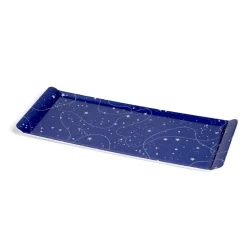 Vaisselle Et Accessoires De Table<Gifi Plateau de service rectangulaire mélaminé bleu motif astral 18x37,5cm