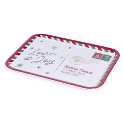 Vaisselle Et Accessoires De Table<Gifi Plateau de service rectangulaire Noël mélaminé motif carte postale 19x37,5cm