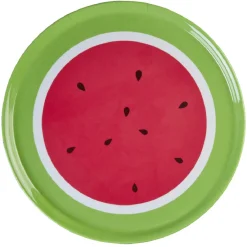 Gifi Plateau de service rond motif fruit| Vaisselle Et Accessoires De Table