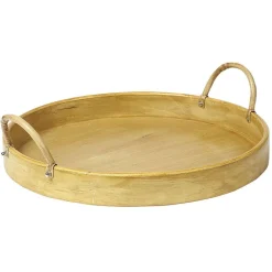 Gifi Plateau en bois Ø35 cm| Vaisselle Et Accessoires De Table