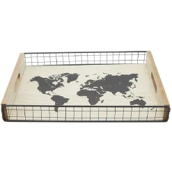 Gifi Plateau en bois carte| Vaisselle Et Accessoires De Table