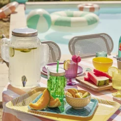 Vaisselle Et Accessoires De Table<Gifi Plateau mélaminé jaune 45,2x31,4x2cm