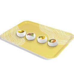 Vaisselle Et Accessoires De Table<Gifi Plateau mélaminé jaune 45,2x31,4x2cm