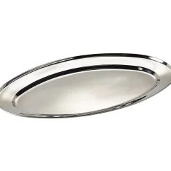 Gifi Plateau ovale argenté| Vaisselle Et Accessoires De Table