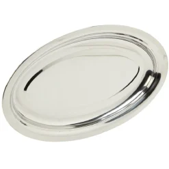 Gifi Plateau ovale argenté| Vaisselle Et Accessoires De Table