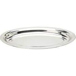 Gifi Plateau ovale argenté| Vaisselle Et Accessoires De Table