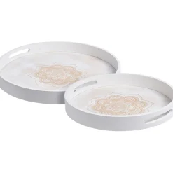 Gifi Plateau petit modèle motif Mandala bois| Vaisselle Et Accessoires De Table