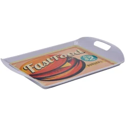 Vaisselle Et Accessoires De Table<Gifi Plateau rectangulaire blanc style fast food motif hamburger