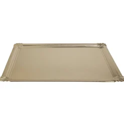 Gifi Plateau rectangulaire doré en carton x3| Vaisselle Et Accessoires De Table