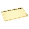Gifi Plateau rectangulaire en carton doré x 5| Vaisselle Et Accessoires De Table