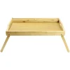 Vaisselle Et Accessoires De Table<Gifi Plateau rectangulaire en bambou pieds rétractables 50x30xH24,5cm