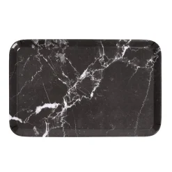 Vaisselle Et Accessoires De Table<Gifi Plateau rectangulaire mélaminé effet marbre gris et blanc 19x30cm