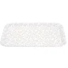 Vaisselle Et Accessoires De Table<Gifi Plateau rectangulaire motif feuillage blanc et vert 27x38cm