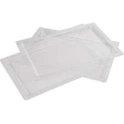 Gifi Plateau rectangulaire plastique réutilisable transparent x3| Vaisselle Et Accessoires De Table