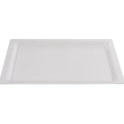 Gifi Plateau rectangulaire plastique réutilisable transparent x3| Vaisselle Et Accessoires De Table