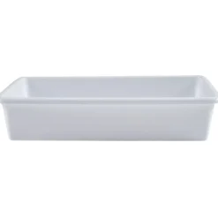 Gifi Plateau rectangulaire plastique blanc 3L| Vaisselle Et Accessoires De Table