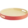 Gifi Plateau rond en bambou coloré| Vaisselle Et Accessoires De Table