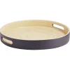 Gifi Plateau rond en bambou coloré Ø35 cm| Vaisselle Et Accessoires De Table