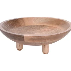 Vaisselle Et Accessoires De Table<Gifi Plateau rond en bois sur pieds