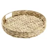 Vaisselle Et Accessoires De Table<Gifi Plateau rond naturel en jacinthe tressée Ø35xH5cm