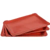 Gifi Plateau rouge brillant carton x5| Vaisselle Et Accessoires De Table