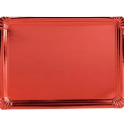 Gifi Plateau rouge en carton x3| Vaisselle Et Accessoires De Table