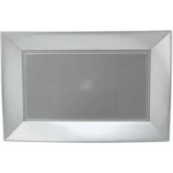 Gifi Plateau réutilisable argenté x3| Vaisselle Et Accessoires De Table