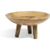 Gifi Plateau sur pied bois foncé| Vaisselle Et Accessoires De Table