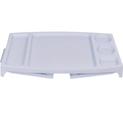 Vaisselle Et Accessoires De Table<Gifi Plateau sur pied plastique pliable blanc