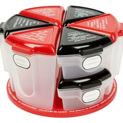 Gifi Plateau tournant aux 8 boîtes alimentaires| Vaisselle Et Accessoires De Table