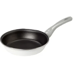 Cuisson<Gifi Poêle anti adhérente acier émaillé noir et blanc Ø20cm