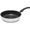 Cuisson<Gifi Poêle anti adhésive inox poignée bakélite noire