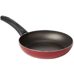 Cuisson<Gifi Poêle antiadhérente aluminium noir et rouge Ø20cm