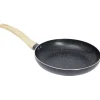Cuisson<Gifi Poêle antiadhérente poignée soft touch beige et noir Ø28cm