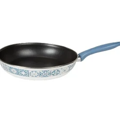 Cuisson<Gifi Poêle anti-adhésive acier émaillé motif carreau de ciment