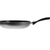 Cuisson<Gifi Poêle antiadhésive aluminium dégradé gris poignée bakélite noire