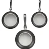 Cuisson<Gifi Poêle noire en aluminium x3