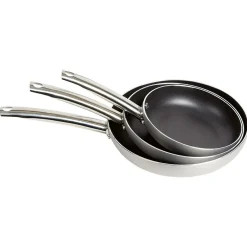 Cuisson<Gifi Poêle revêtement anti-adhérent x3 - Tous feux dont induction