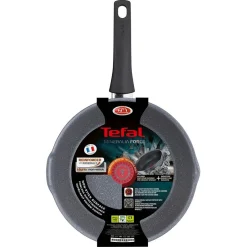 Cuisson<Gifi Poêle sauteuse Tefal Mineralia Force aluminium moucheté gris noir ø 26 cm